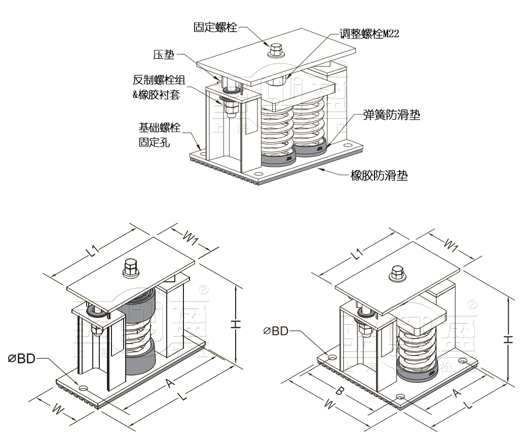 阻尼彈簧減震器